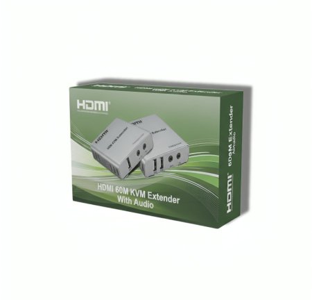 موسع إشارة HDMI وكيبورد وماوس (KVM Extender) لمسافة 60 متر
