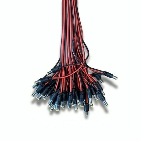 كابل (فيش) باور ذكر DC مع سلك توصيل - (DC Power Male Jack Pigtail)