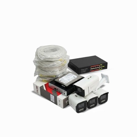 طقم نظام مراقبة Falcon IP المتكامل - 5 ميجابكسل