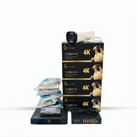 طقم كاميرات ( Falcon IP ) بدقة 4K