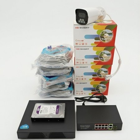 طقم كاميرات IP 8 mp