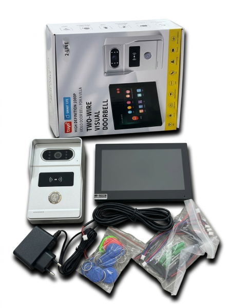 انتركوم فيلا ذكي (Tuya) - شاشة لمس ونظام تحكم بالدخول